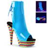 Pleaser - DELIGHT1018RBS Plateau Laarzen - Blauw/Multicolours Product image